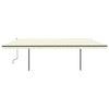 Vidaxl luifel exponierbar mit Posts 6x3,5 M cremefarben -colored