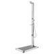 Vidaxl Outdoor -Dusche mit grauer Basis 225 cm Edelstahl