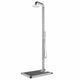 Vidaxl Outdoor -Dusche mit grauer Basis 230 cm Edelstahl