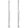 Vidaxl Outdoor -Dusche mit grauer Basis 225 cm Edelstahl