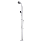 Vidaxl Outdoor -Dusche mit grauer Basis 220 cm Aluminium - afbeelding 3