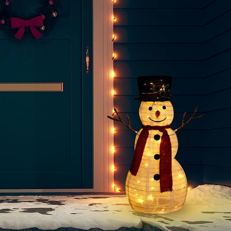 Vidaxx Deko-Schneemann LED 60 cm Luxusstoff