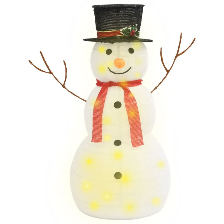 Vidaxl Decorative Snowman LED 90 cm Luxusstoff