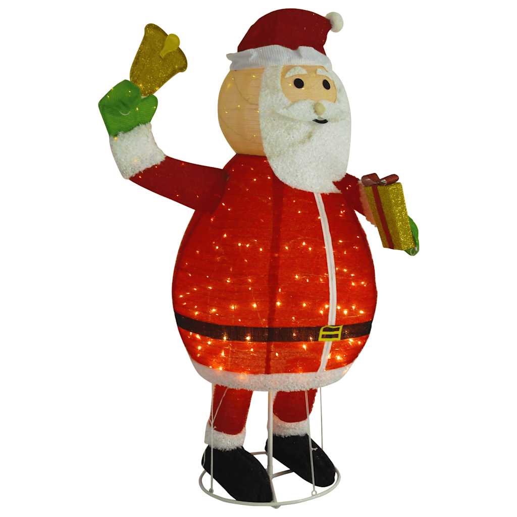 Vidaxl Santa Claus Dekorative LED 180 cm Luxusstoff