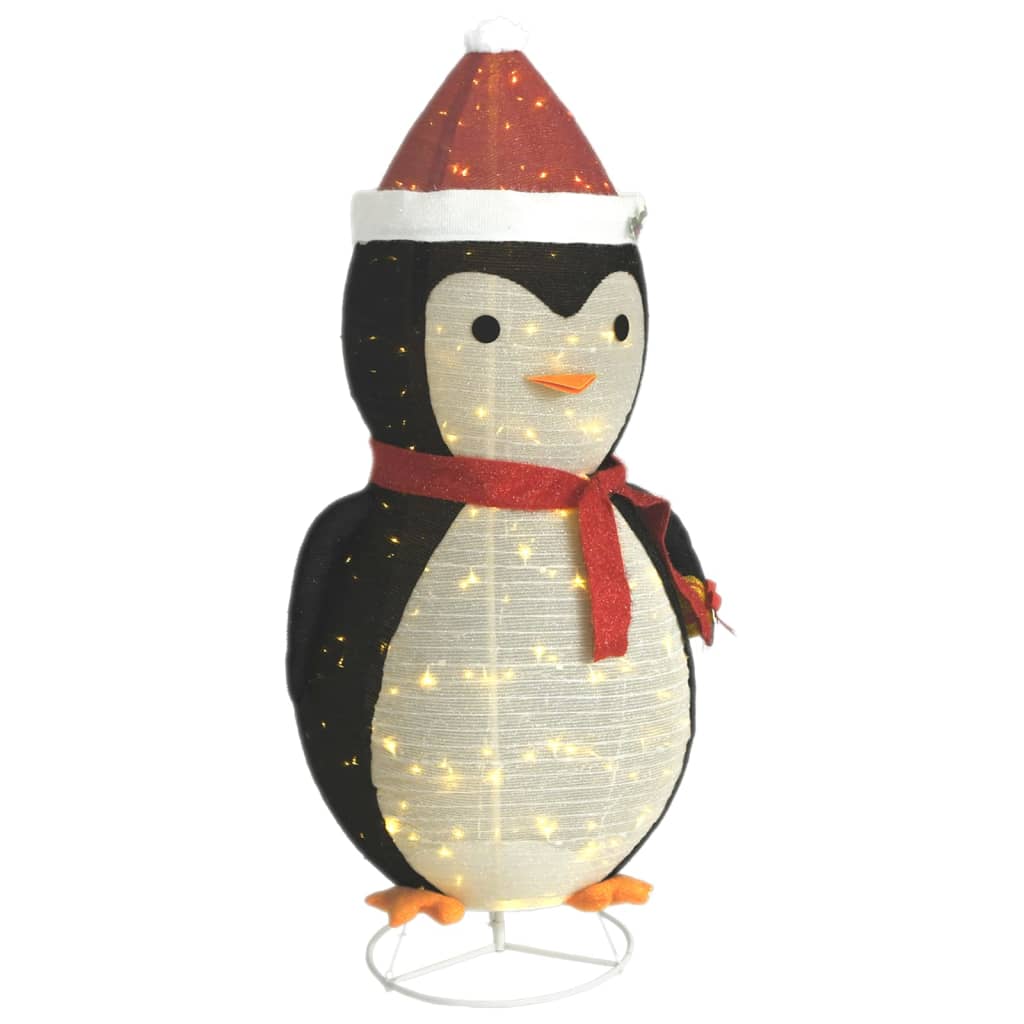 VIDAXL Weihnachtsfinguin Dekorative LED 180 cm Luxus Stoff