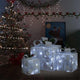Vidaxl Weihnachtsdekoration Geschenkboxen 3 Stcs innen Außen Weiß