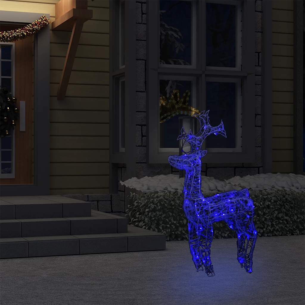 Vidaxl Weihnachtsdekorationen Rentier 90 LEDs 60x16x100 cm Acrylic