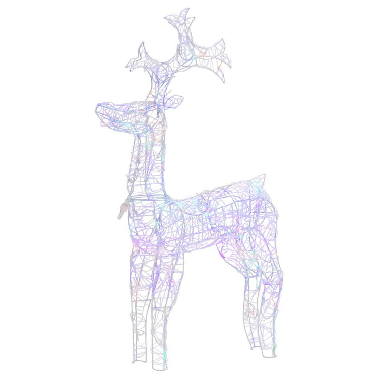 Vidaxl Weihnachtsdekorationen Rentier 90 LEDs 60x16x100 cm Acrylic