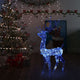 Vidaxl Weihnachtsdekorationen Rentier 140 LEDs 120 cm Acrylblau