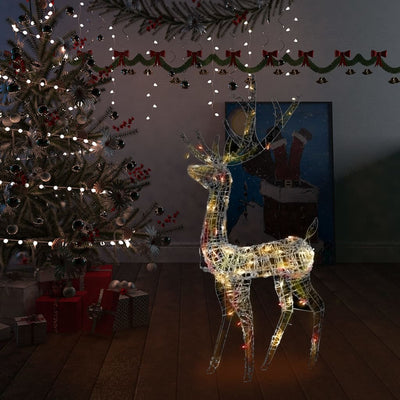 VIDAXL -Weihnachtsdekorationen Rentier 140 LEDs 120 cm Acryl Multi -Colored
