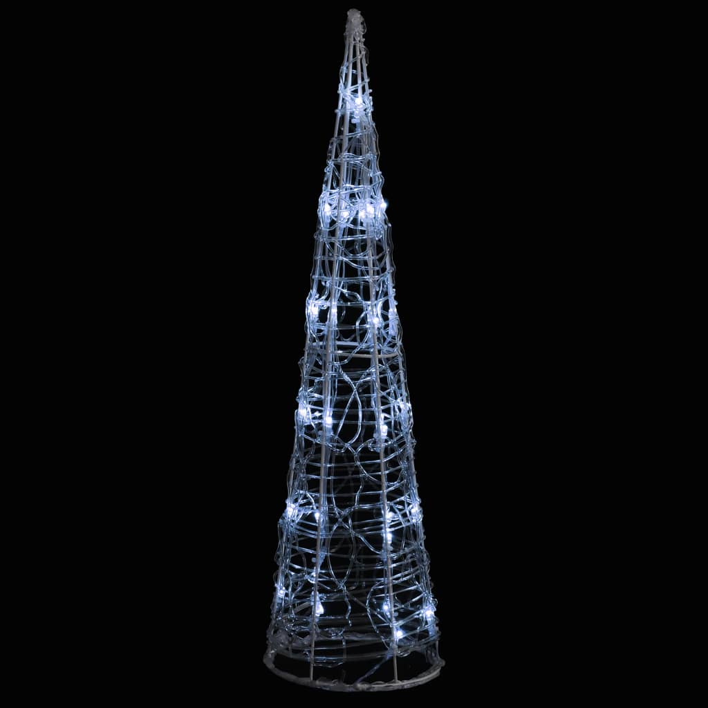 Vidaxl Light Cone Dekorative LED Kalt weiß 60 cm Acryl