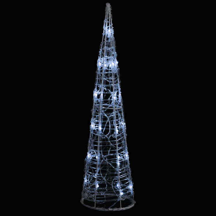 Vidaxl Light Cone Dekorative LED Kalt weiß 60 cm Acryl