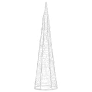 Vidaxl Light Cone Dekorative LED Kalt weiß 60 cm Acryl - afbeelding 3