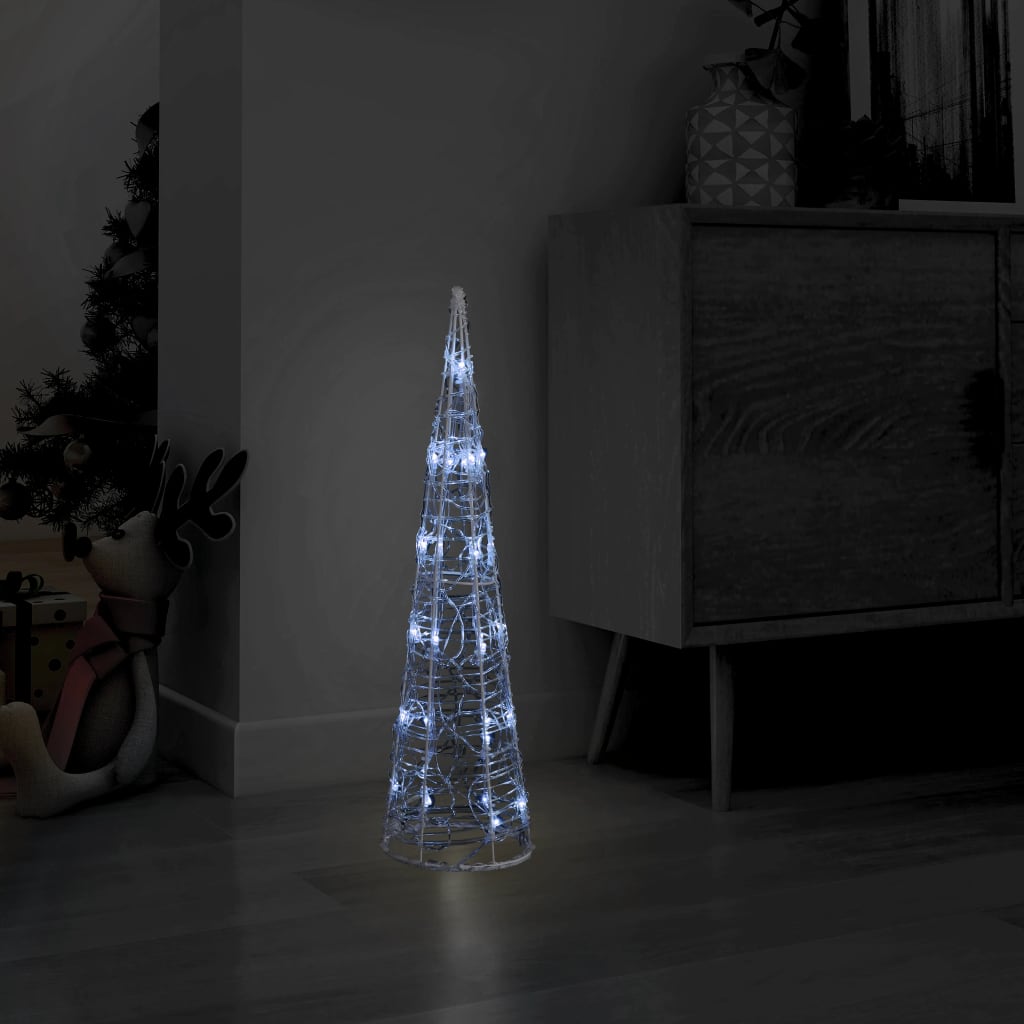 Vidaxl Light Cone Dekorative LED Kalt weiß 60 cm Acryl