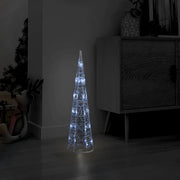 Vidaxl Light Cone Dekorative LED Kalt weiß 60 cm Acryl - afbeelding 1