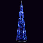 Vidaxl Leichtkegel dekorative LED Blau 60 cm Acryl - afbeelding 2