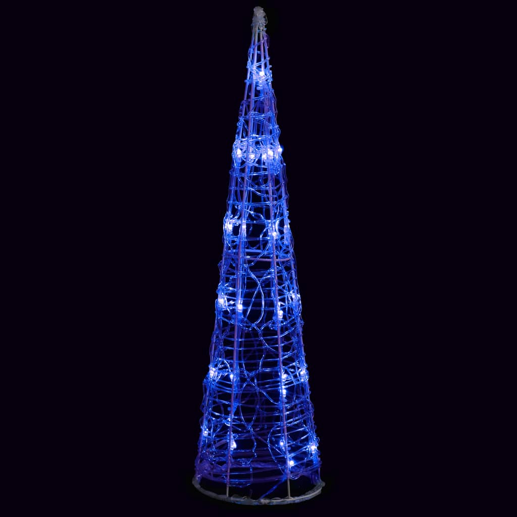 Vidaxl Leichtkegel dekorative LED Blau 60 cm Acryl