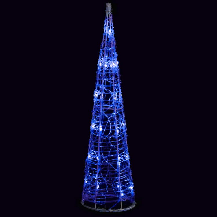 Vidaxl Leichtkegel dekorative LED Blau 60 cm Acryl