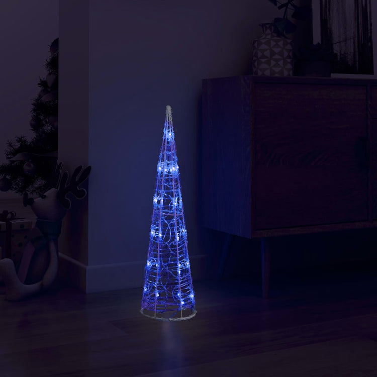 Vidaxl Leichtkegel dekorative LED Blau 60 cm Acryl
