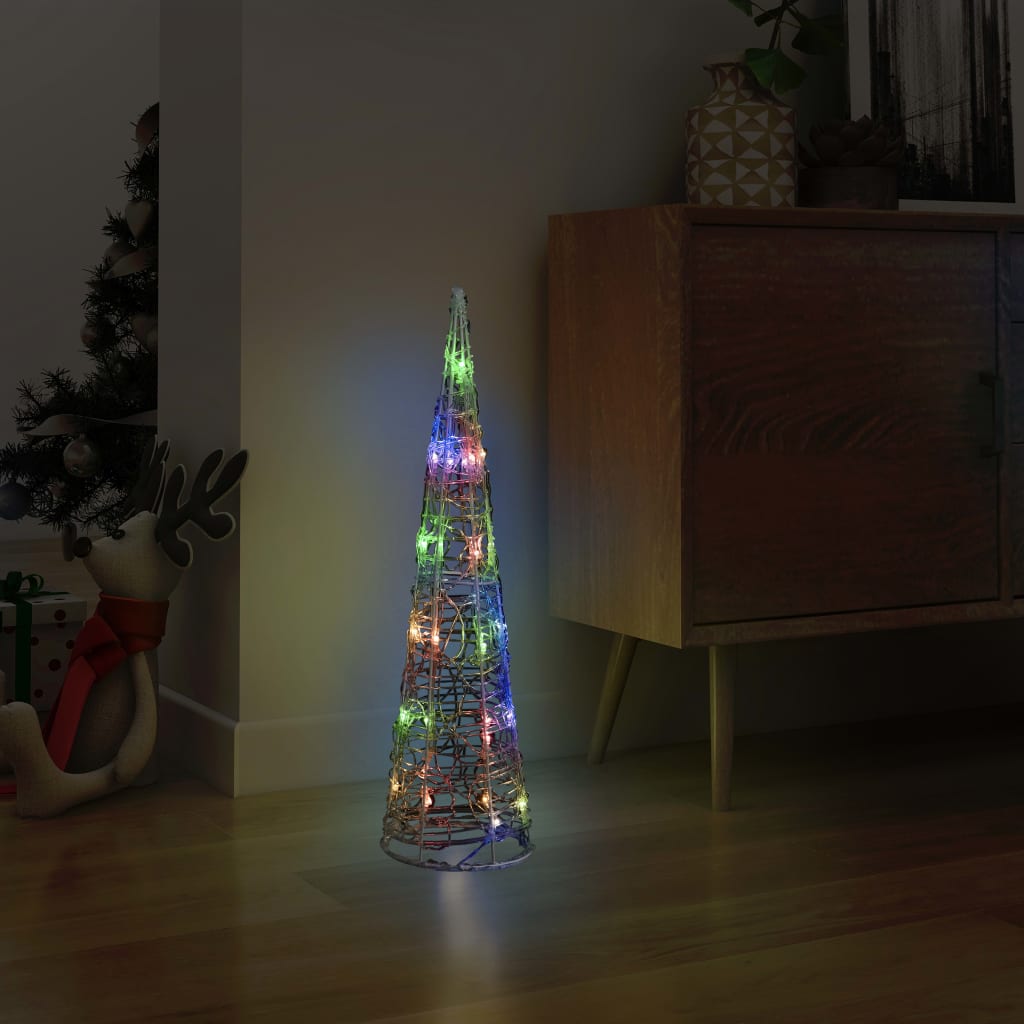 Vidaxl Light Cone Decorative LED Multi -Colored 60 cm Acryl