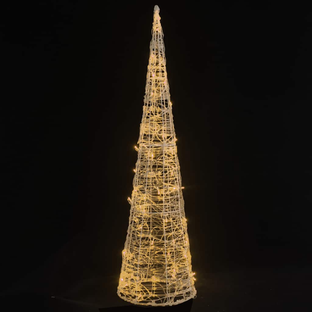 Vidaxl Light Cone Dekorative LED warmes Weiß 90 cm Acryl