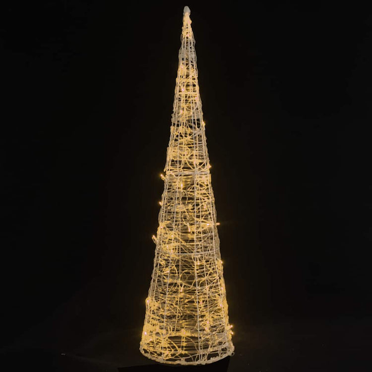 Vidaxl Light Cone Dekorative LED warmes Weiß 90 cm Acryl