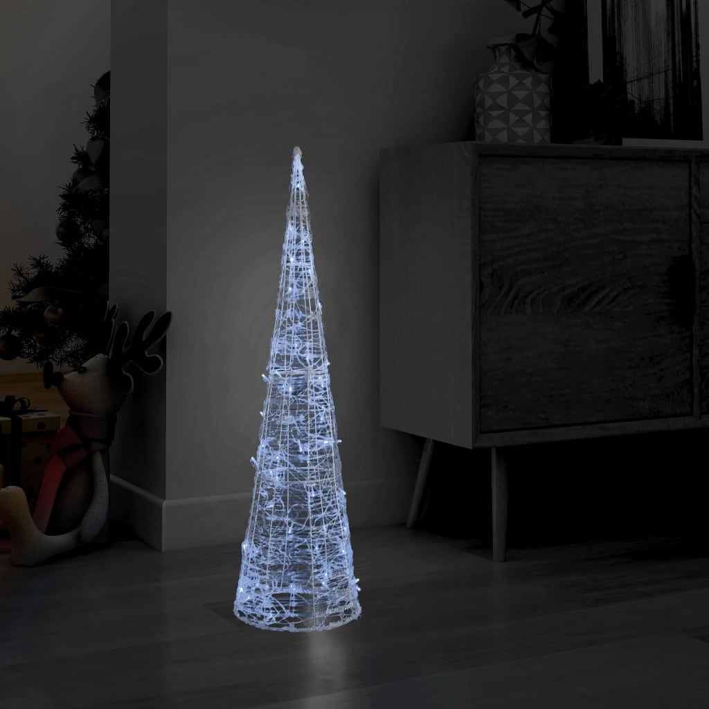 Vidaxl Light Cone Dekorative LED Kalt weiß 90 cm Acryl