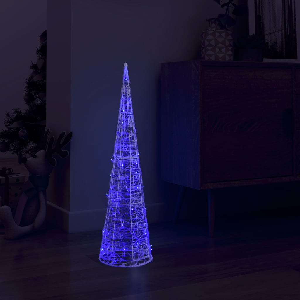 Vidaxl Light Cone Decorative LED Blue 90 cm Acryl