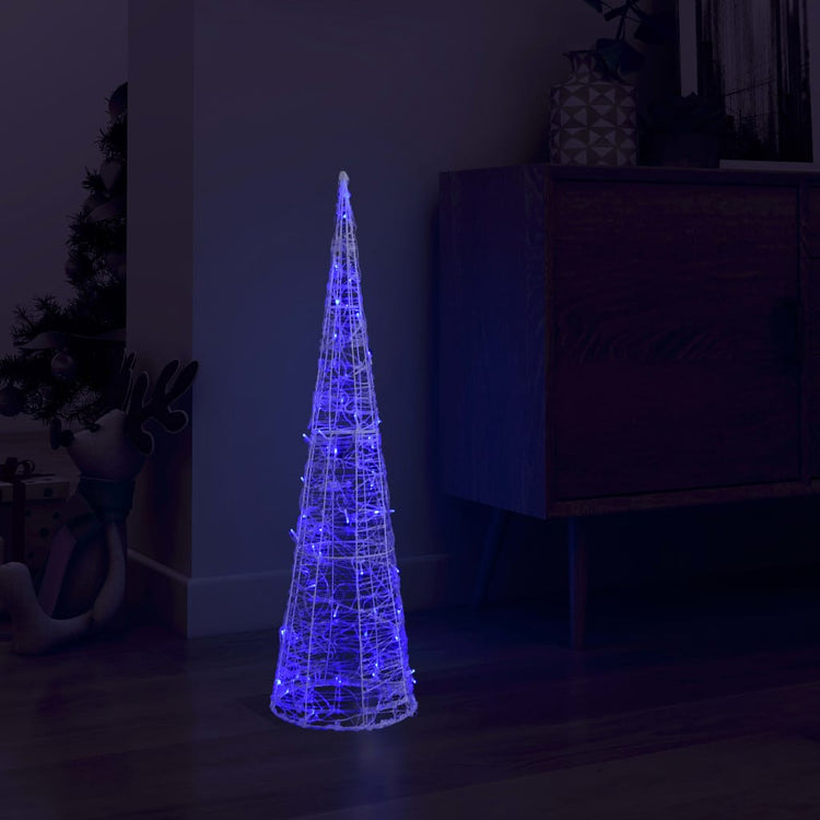 Vidaxl Light Cone Decorative LED Blue 90 cm Acryl