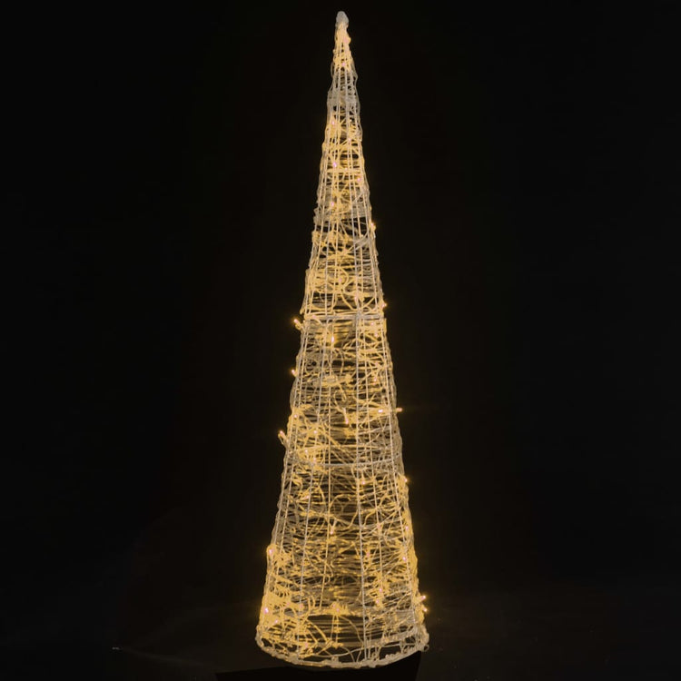 Vidaxl Light Cone Dekorative LED warmes weißes 120 cm Acryl