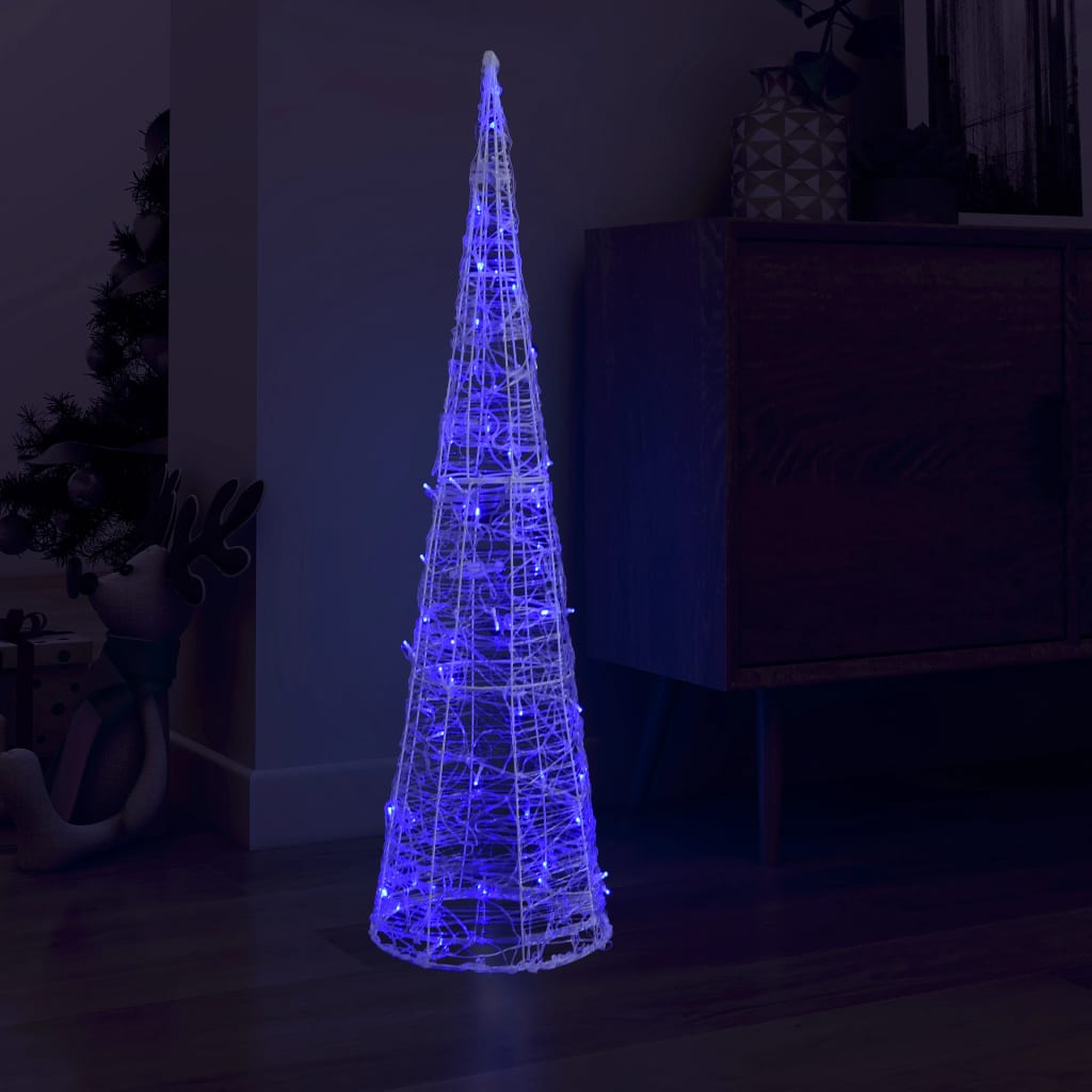 Vidaxl Light Cone Decorative LED Blue 120 cm Acryl