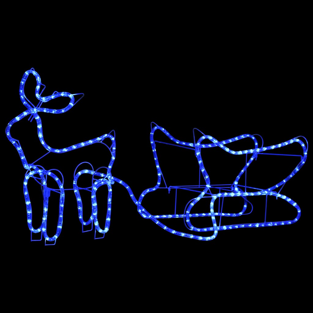VIDAXL Weihnachtsdekoration Rentier und Hülsen 252 LEDs