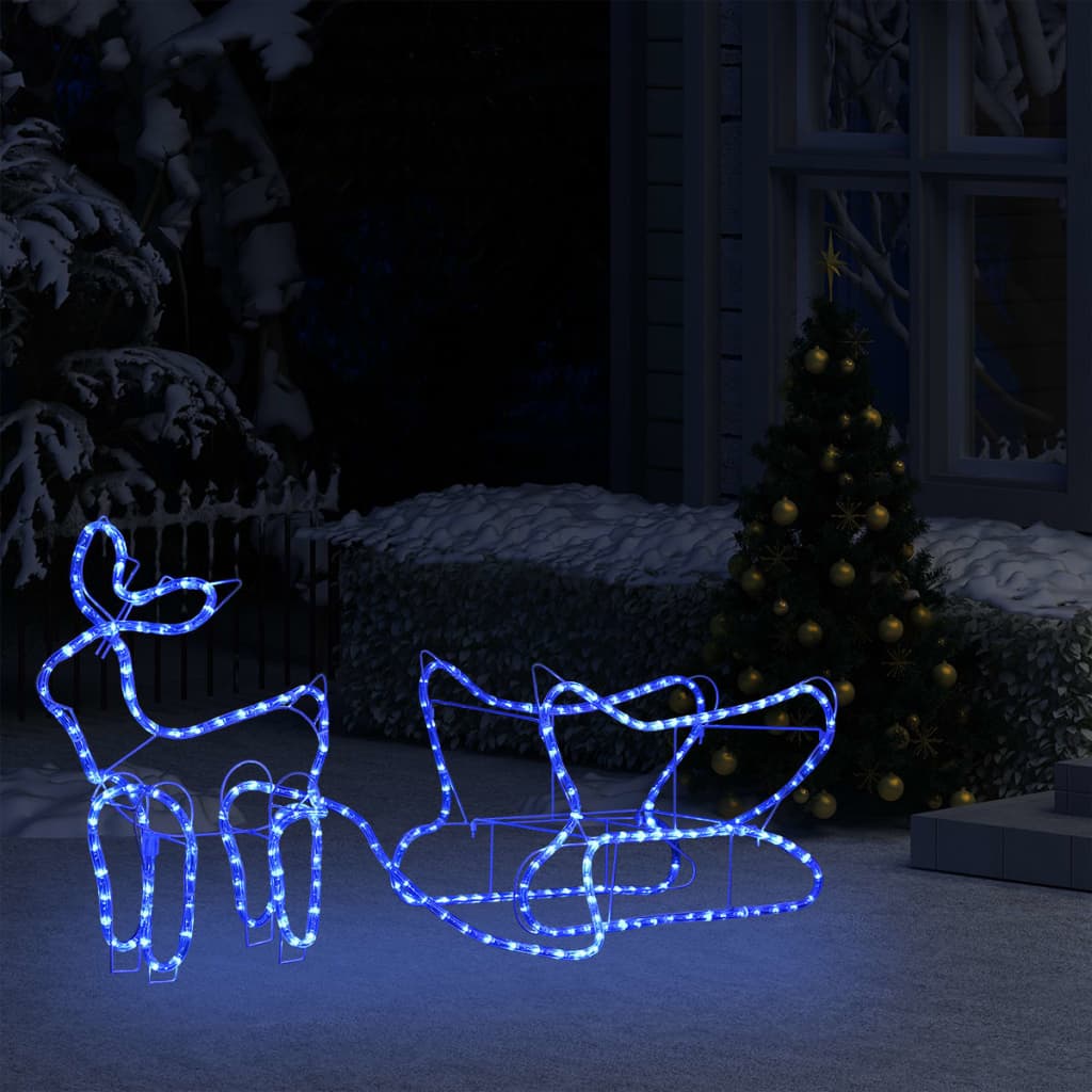 VIDAXL Weihnachtsdekoration Rentier und Hülsen 252 LEDs