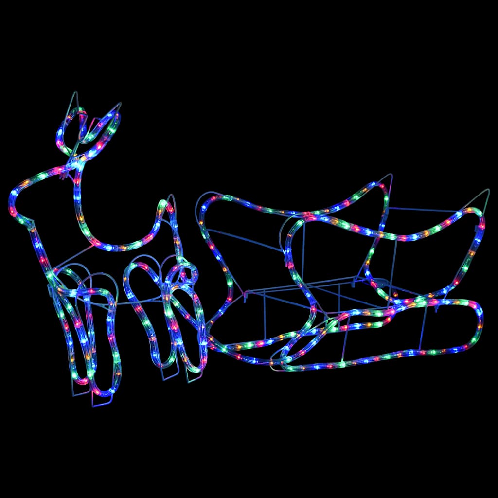 VIDAXL Weihnachtsdekoration Rentier und Hülsen 252 LEDs