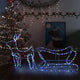 VIDAXL Weihnachtsdekoration Rentier und Hülsen 252 LEDs