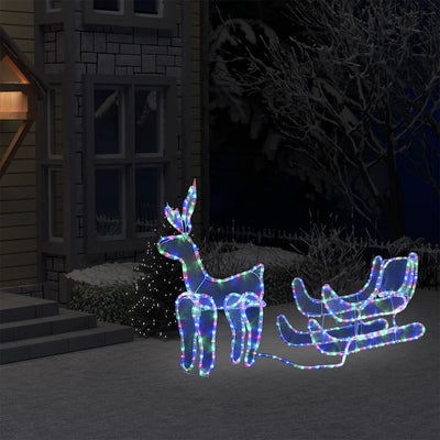 Vidaxl Weihnachtsbeleuchtung Rendier und Ärmel mit Mesh 432 LEDs