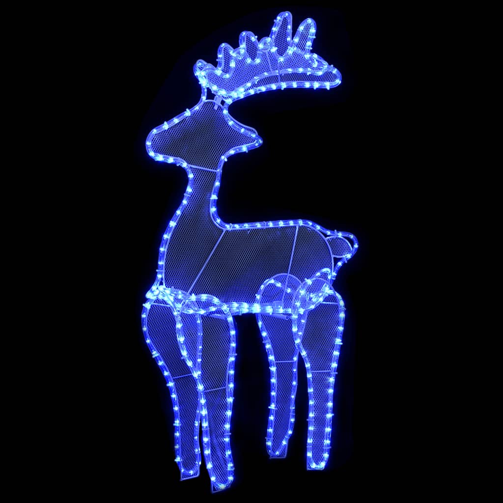 Vidaxl Weihnachtsdekorationen Rentier mit Mesh 306 LEDs 60x24x89 cm