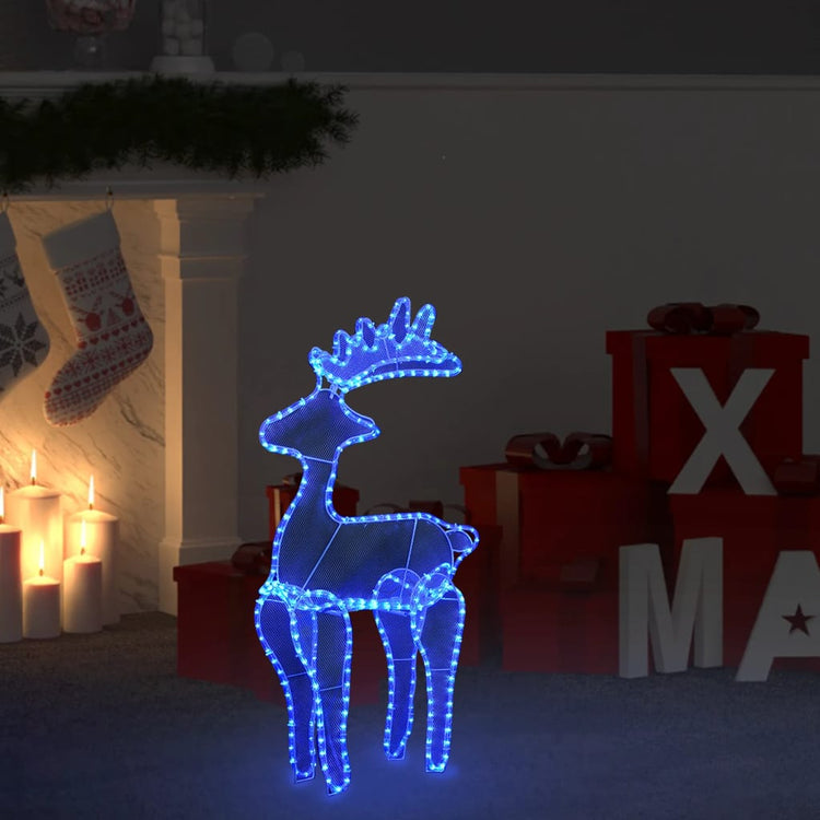 Vidaxl Weihnachtsdekorationen Rentier mit Mesh 306 LEDs 60x24x89 cm