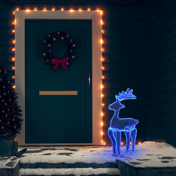 Vidaxl Weihnachtsdekorationen Rentier mit Mesh 306 LEDs 60x24x89 cm
