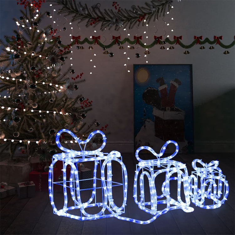 Vidaxl Weihnachtsbeleuchtung Geschenkboxen 180 LEDs innen und außen