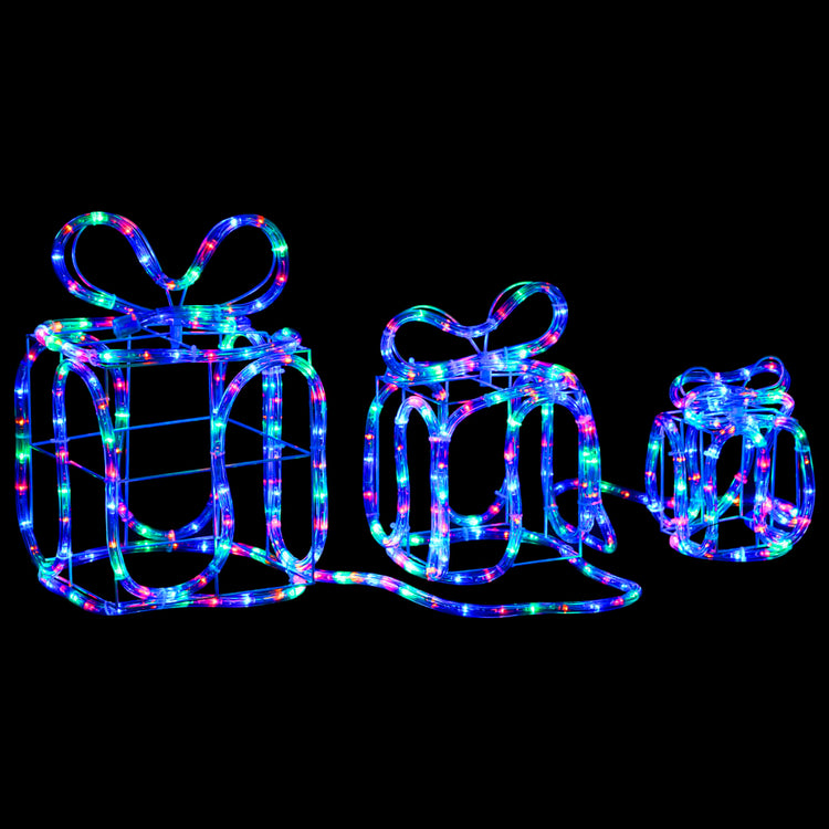 Vidaxl Weihnachtsbeleuchtung Geschenkboxen 180 LEDs innen und außen