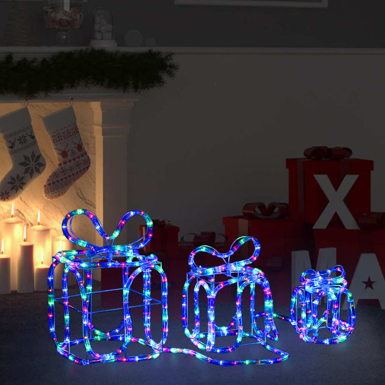 Vidaxl Weihnachtsbeleuchtung Geschenkboxen 180 LEDs innen und außen