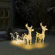 Vidaxl Weihnachtsdekorationen Rentier und Ärmel 160 LEDs 130 cm Acryl