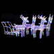 VIDAXL -Weihnachtsdekoration Rentiere und Sled 280x28x55 cm Acrylic