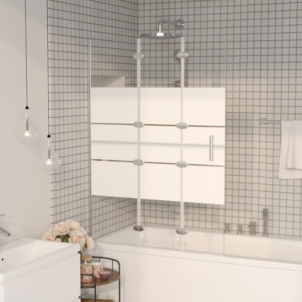 Vidaxl Duschgehäuse 100x140 cm ESG Weiß