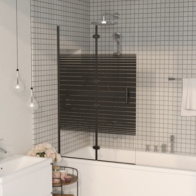 Vidaxl Duschgehäuse zusammenklappbar 80x140 cm Schwarz