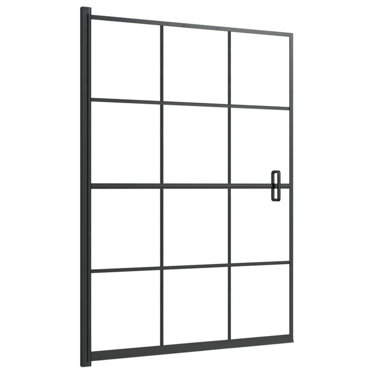 Vidaxl Duschwand 100x140 cm ESG Schwarz