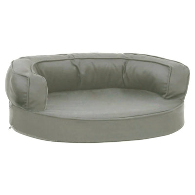 Vidaxl Hundebett Ergonomische Leinen Look 60x42 cm Grau
