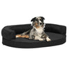 Vidaxl Hundebett Ergonomische Leinen-Look 75x53 cm Schwarz