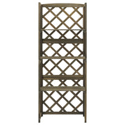 Vidaxl Latwerk mit Regalen 55x30x140 cm Festkieferngrau grau grau - afbeelding 2